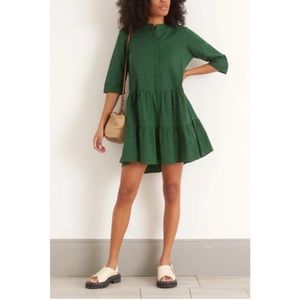 Apiece Apart Maurino Drop Waist Mini Dress (L)